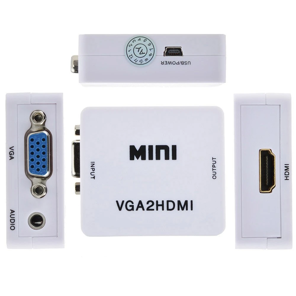 Hot Sale VGA to HDMI Converter Video AV Converter with Audio