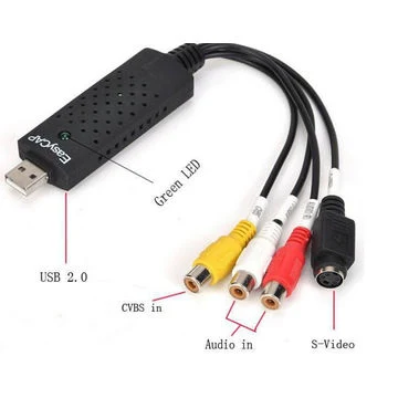 No-Driver USB 2.0 Video Capture Card Grabber Supports PAL Video Format