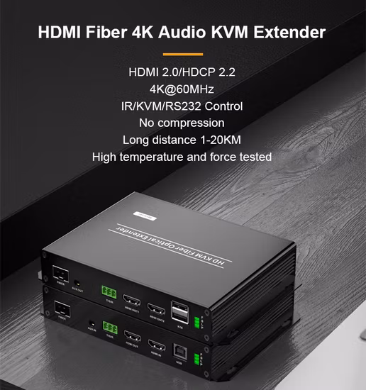 HDMI/DVI/SDI-Audio- und Video-zu-Glasfaser-Konverter-Extender