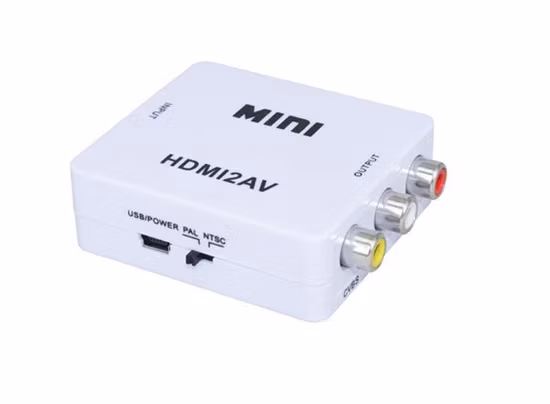 Hochwertiger Mini-HDMI-auf-AV-RCA-Konverter, HD-HDMI2AV-Audio-Video-Konverter