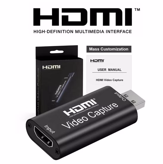 Kingma USB3.0 Typ-C HD Mi Videoaufnahmekarte für Streaming und Aufnahme, unterstützt 4K 60Hz Game Capture