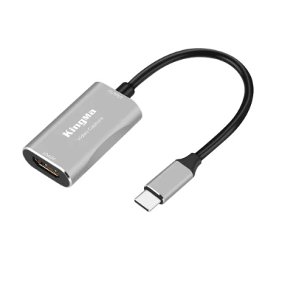 Kingma Kompakte USB-C-Audio-Video-Capture-Karte für Videoaufzeichnung, Live-Streaming, Gaming, Lehraufzeichnung