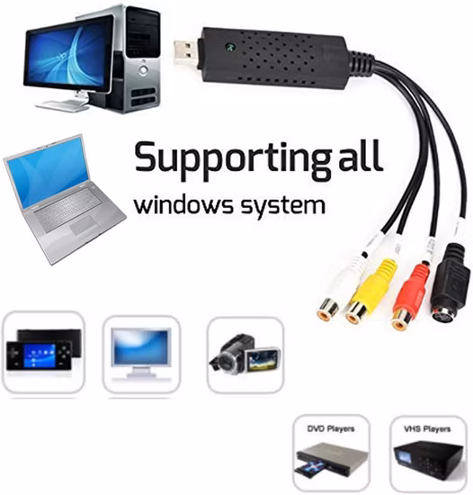 Video Audio Vhs VCR USB Video Capture Card 4 Kanäle