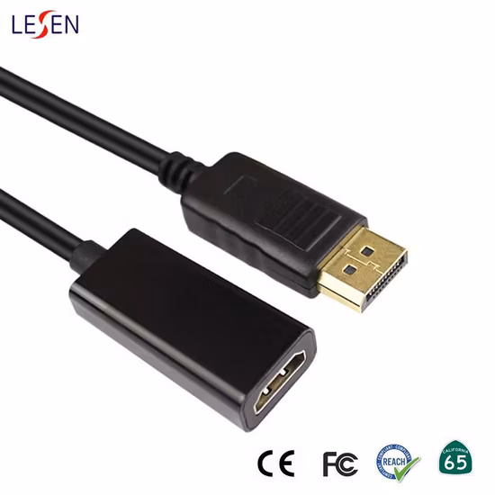 3 Fuß langes Display-Port-/HD-auf-HD-Kabel, 3D-Audio/Video-Konverter