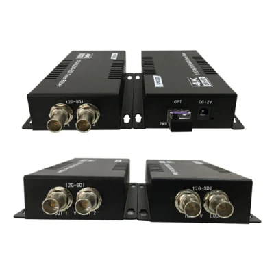 12g-SDI-Glasfaser-Extender mit optischem Loop-Glasfaser-4K-HD-Videokonverter