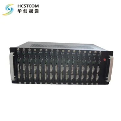 8–32 Einheiten Rack-4K-HDMI/DVI-Glasfaserkonverter